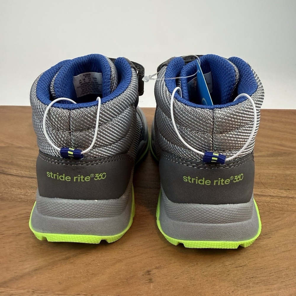 New Little Kids Stride Rite Kamari Gray Sneakers Shoes Boots Size‎ 9 C - Picture 6 of 8